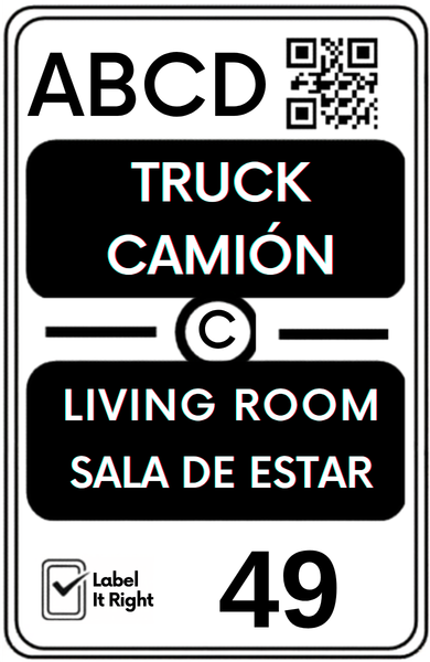 Label It Right moving label with transport field highlighted